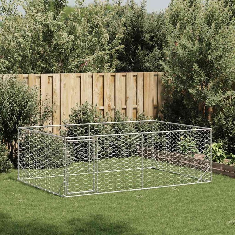vidaXL chenil d'extérieur pour chiens Acier