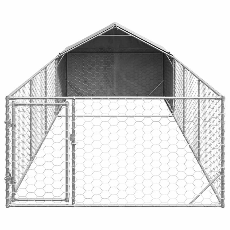 vidaXL chenil d'extérieur pour chiens Acier