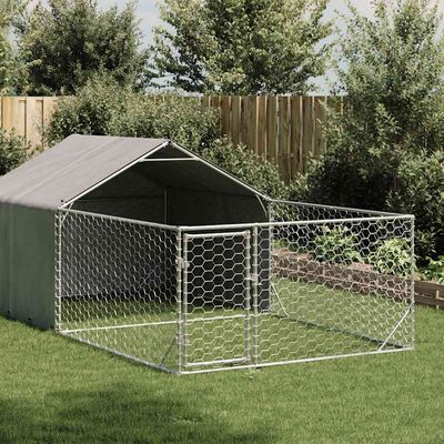 vidaXL chenil d'extérieur pour chiens Acier