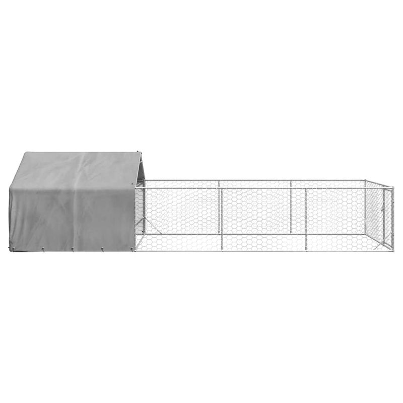 vidaXL chenil d'extérieur pour chiens Acier