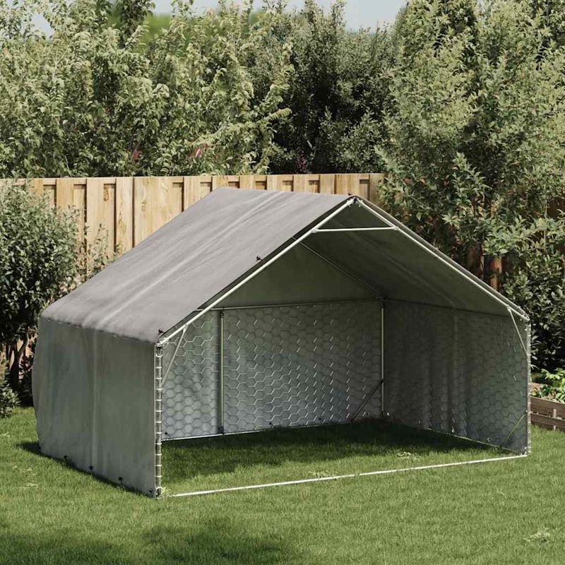 vidaXL chenil d'extérieur pour chiens Acier