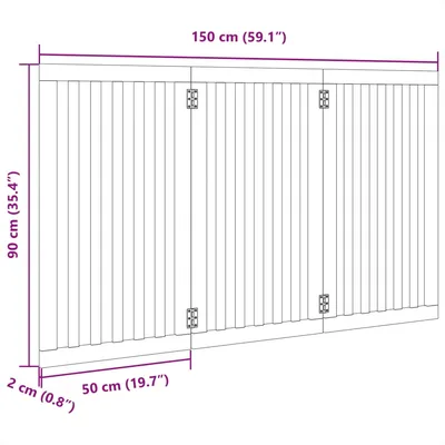 vidaXL barrière pour chien Bois vidaXL barrière pour chien Bois