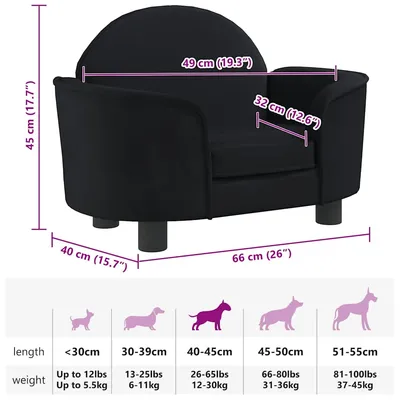 vidaXL lit pour chien Velours vidaXL lit pour chien Velours