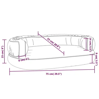 vidaXL lit pour chien Cuir artificiel vidaXL lit pour chien Cuir artificiel