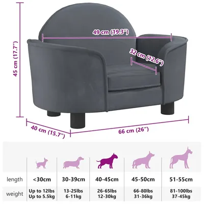 vidaXL lit pour chien Velours vidaXL lit pour chien Velours
