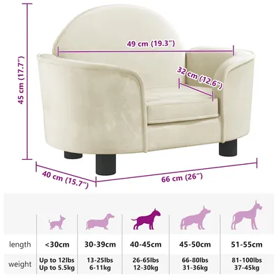 vidaXL lit pour chien Velours vidaXL lit pour chien Velours