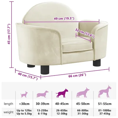 vidaXL lit pour chien Velours vidaXL lit pour chien Velours