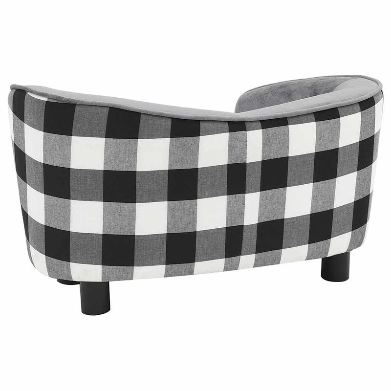 vidaXL canapé pour chien Peluche