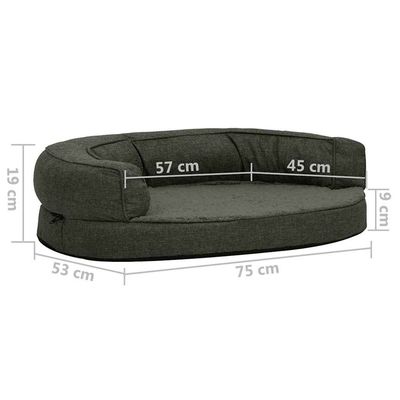 vidaXL matelas de lit pour chien Tissu
