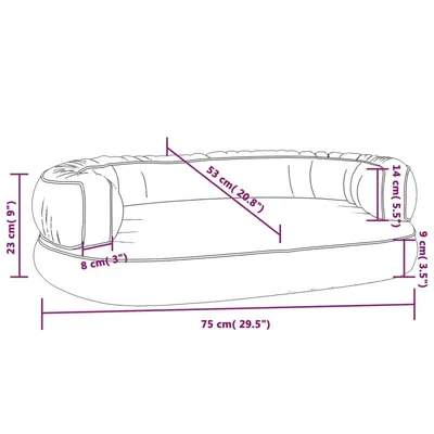vidaXL lit pour chien Cuir artificiel vidaXL lit pour chien Cuir artificiel