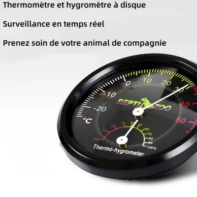 ZooVenture Thermohygromètre analogique pour reptiles et amphibiens