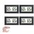 ZooVenture Thermomètre hygromètre numérique mini lot de 4 pour reptiles