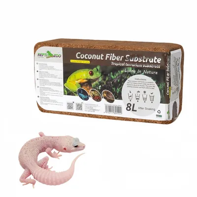 ZooVenture Litière en coque de coco pour reptiles et amphibiens