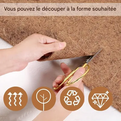 ZooVenture Tapis De Fibre De Coco Naturelle Pour Lapins Et Hamsters