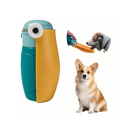 Zoomtopia Botella de agua para mascotas con forma de tucán