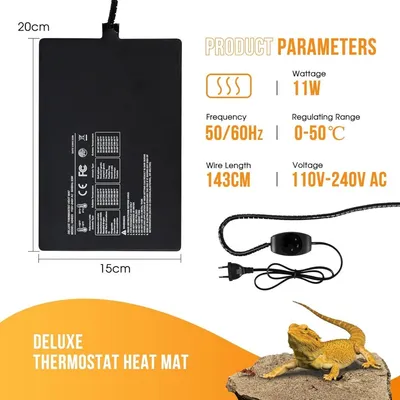 ZooVenture Tapis chauffant pour terrarium reptiles