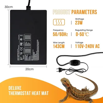 ZooVenture Tapis chauffant pour terrarium reptiles