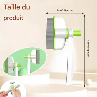 Rocky Brosse rotative pour chat et petit chien