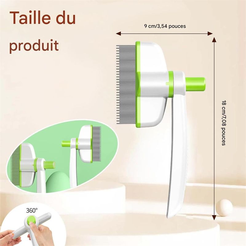 Rocky Brosse rotative pour chat et petit chien