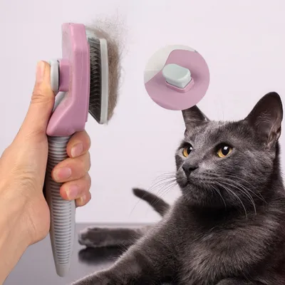 ZooVenture Brosse autonettoyante pour animaux de compagnie