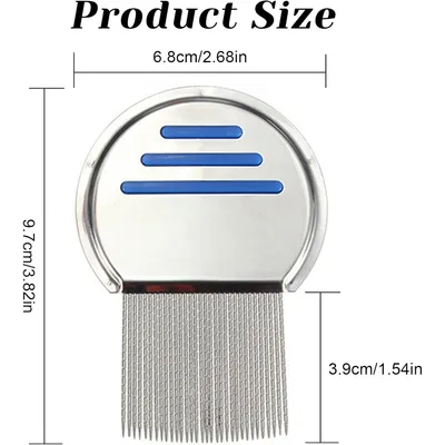 Zoomtopia Peigne anti-poux en métal