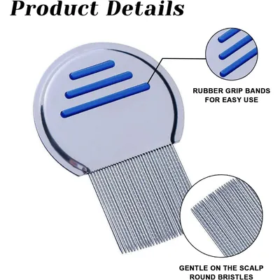 Zoomtopia Peigne anti-poux en métal