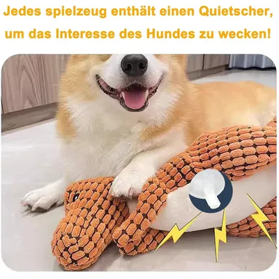 Rocky Jouet couineur en peluche pour chien Rocky Jouet couineur en peluche pour chien