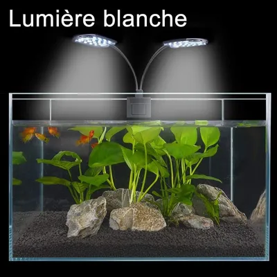 ZooVenture Led Lumière Deux Têtes D'Aquarium Pour Réservoir De Poissons