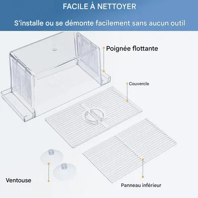 ZooVenture Boîte D'Isolement Transparente Pour Aquarium