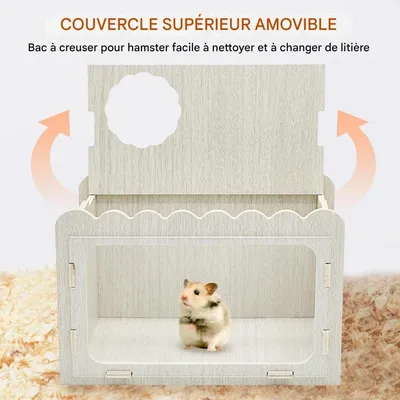 ZooVenture Maison Pour Hamster Multi - Chambres Pour Petits Animaux