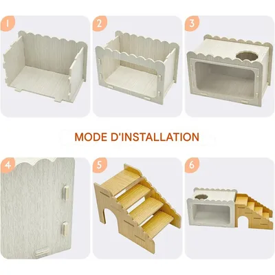 ZooVenture Maison Pour Hamster Multi - Chambres Pour Petits Animaux