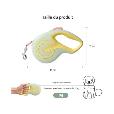 ZooVenture Laisse rétractable pour chien