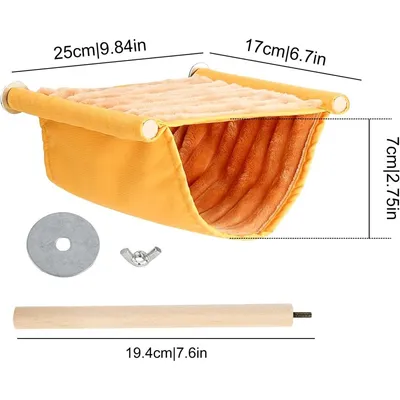 ZooVenture Hamac Lit Superposé Avec Nichoir Pour Oiseaux