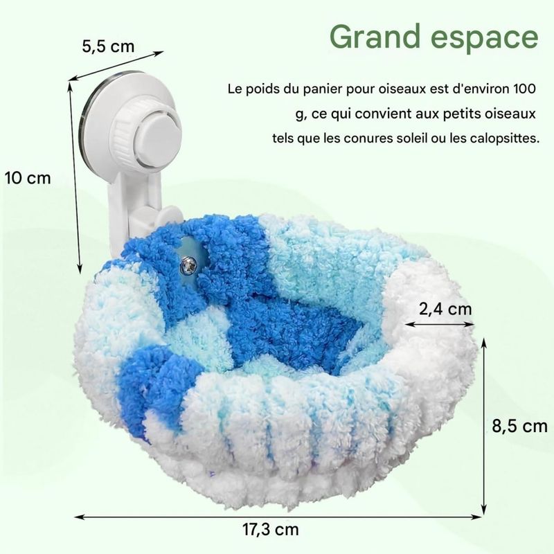 ZooVenture Nids pour oiseaux fenêtre avec ventouses pour perroquets
