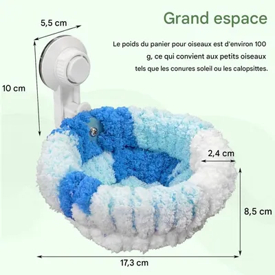 ZooVenture Nids pour oiseaux fenêtre avec ventouses pour perroquets