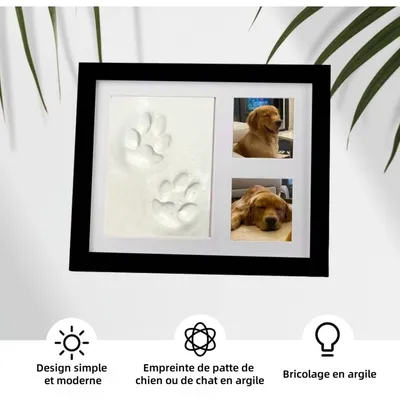 ZooVenture Kit Empreinte Pattes Cadre Pour Chien Chat ZooVenture Kit Empreinte Pattes Cadre Pour Chien Chat