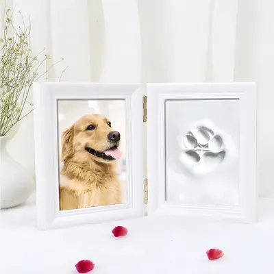 ZooVenture Pfotenabdruck-Set mit Rahmen für Hunde und Katzen ZooVenture Pfotenabdruck-Set mit Rahmen für Hunde und Katzen