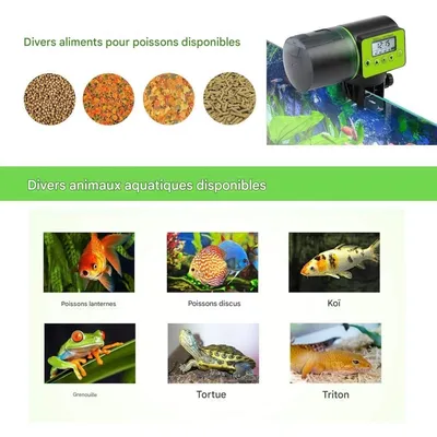 ZooVenture Distributeur Automatique De Nourriture Pour Aquarium