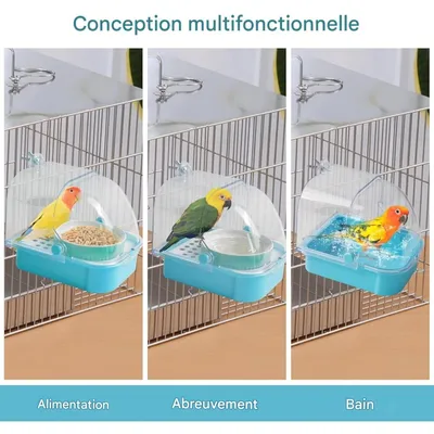 ZooVenture Baignoire pour perroquets et oiseaux