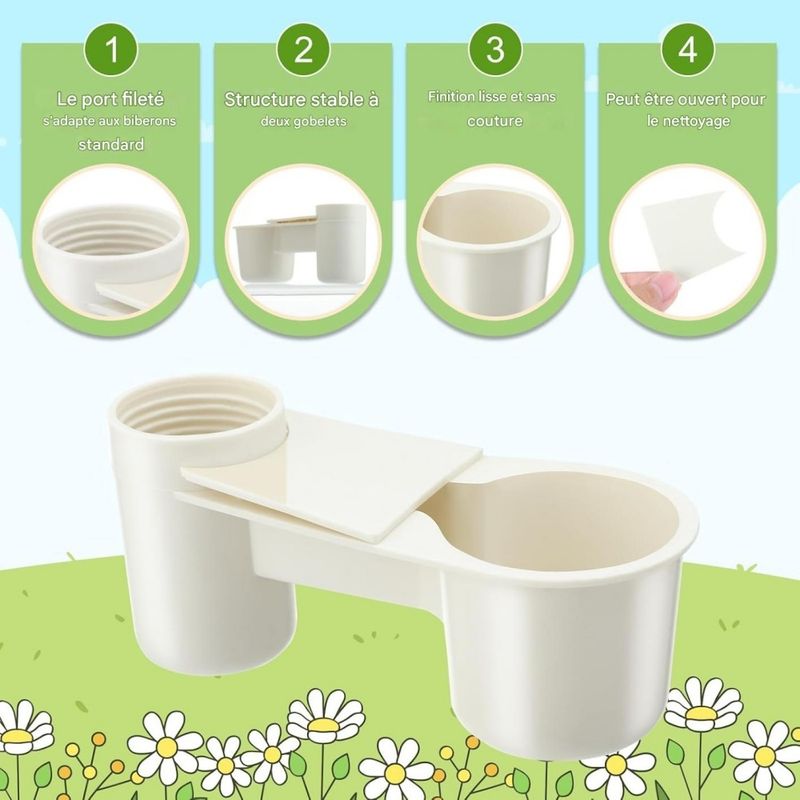 ZooVenture Set de 20 distributeurs d'eau pour oiseaux
