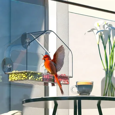 ZooVenture Mangeoire à oiseaux de fenêtre