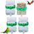 ZooVenture Quatre Distributeurs D'eau Plastique Transparent Pour Oiseaux