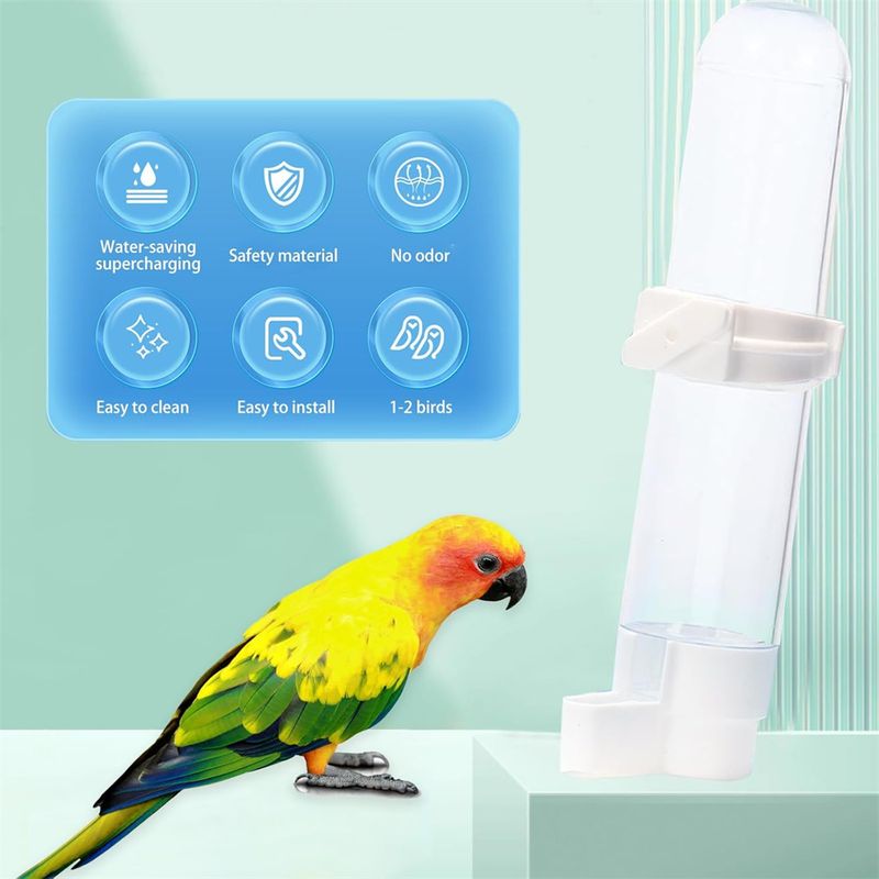 Rocky Bouteille d'eau automatique pour oiseaux de 120 ml