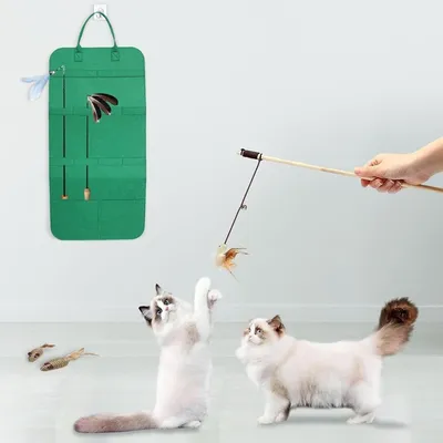 ZooVenture Sac de rangement pour jouets de chat