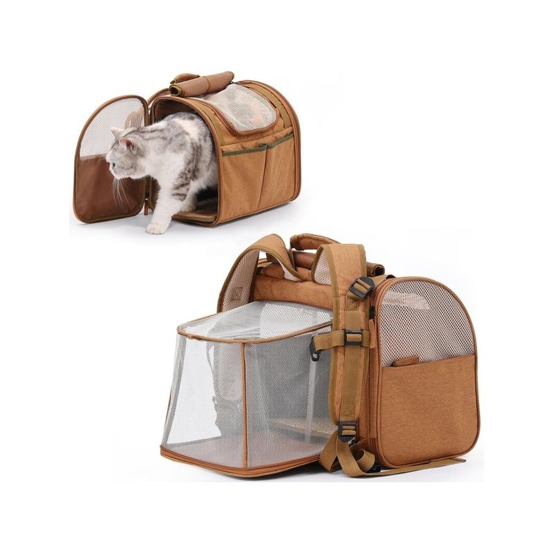 CADOCA® Sac à Dos pour Animaux domestiques 12 KG avec Poches latérales