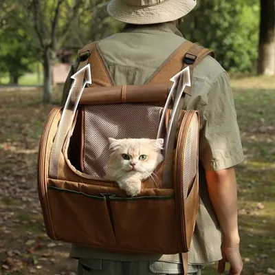 ZooVenture Sac à dos extensible pour chat et petit chien