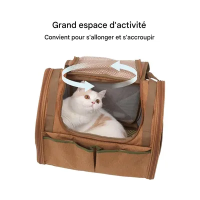 ZooVenture Sac à dos extensible pour chat et petit chien