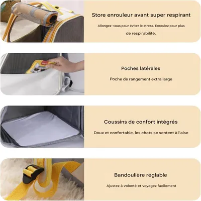 Rocky Sac à dos pour chien et chat