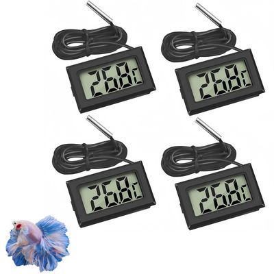ZooVenture Thermomètre Avec Sonde Imperméable 4 Pièces Pour Aquarium
