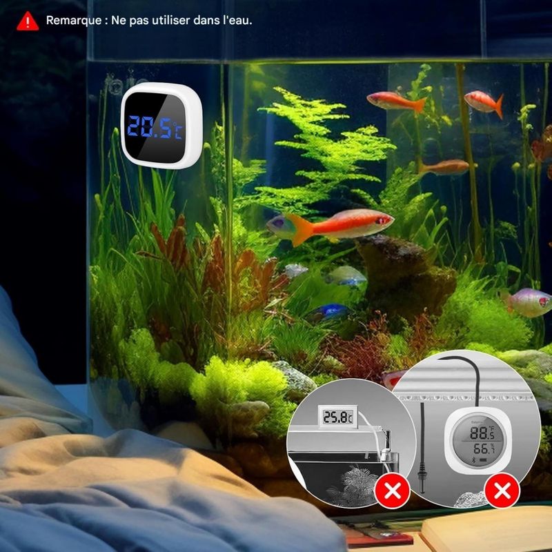 ZooVenture Thermomètre mini aquarium pour tortue tropical